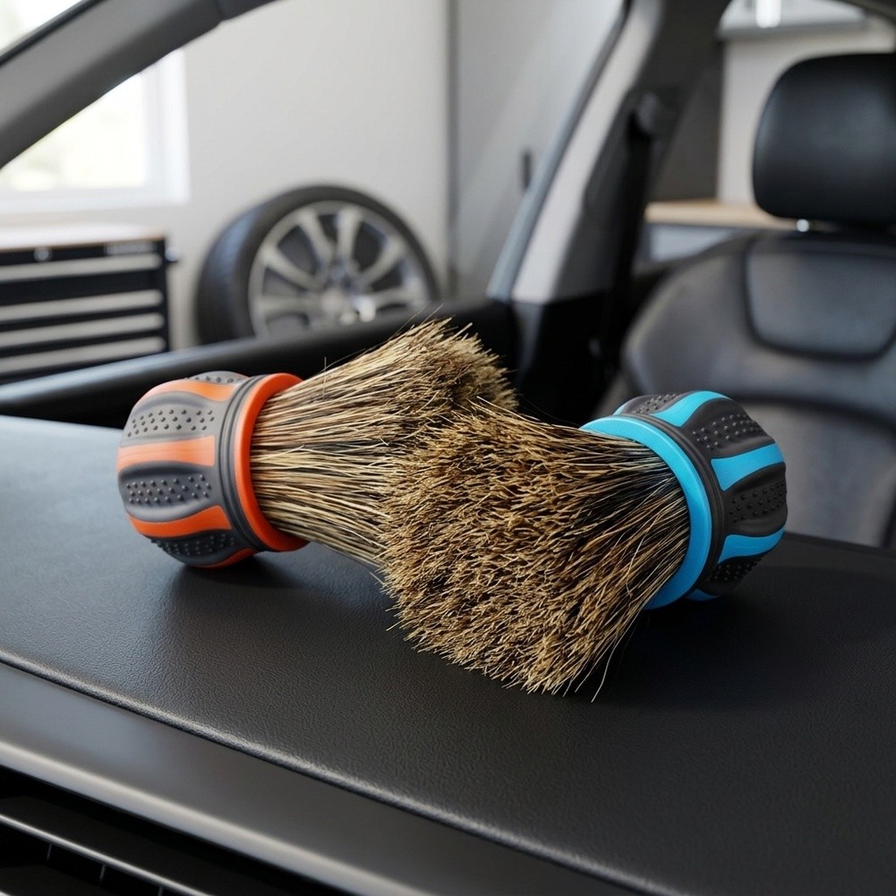 Dirt Brush Interior - Innenraum-Detailbürste, Autodetailing-Bürste, kompaktes Design, Werkzeug zur