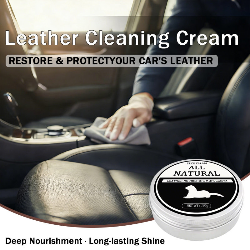 Leather Cleaner Interior - Natürliches Nerzöl-Lederpflegemittel 100g Wasserdichte Nährpaste für